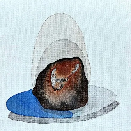 TANSEL TÜRKDOĞAN tarafından 2025 yılında 25x25 cm ölçülerinde Tuval üzeri akrilik boya tekniği ile yapılmıştır.