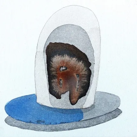 TANSEL TÜRKDOĞAN tarafından 2025 yılında 25x25 cm ölçülerinde Tuval üzeri akrilik boya tekniği ile yapılmıştır.