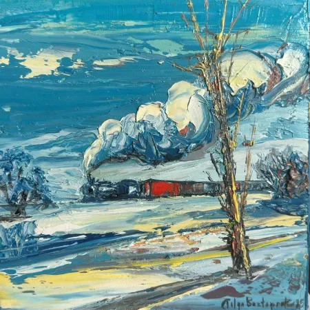 TOLGA BOZTOPRAK tarafından 2025 yılında 25x25 cm ölçülerinde Tuval üzeri akrilik boya tekniği ile yapılmıştır.