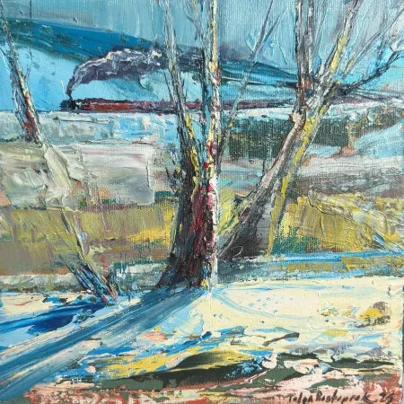 TOLGA BOZTOPRAK tarafından 2025 yılında 25x25 cm ölçülerinde Tuval üzeri akrilik boya tekniği ile yapılmıştır.