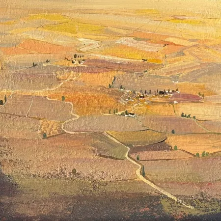 SALİH ÇAKAR tarafından 2025 yılında 25x25 cm ölçülerinde Tuval üzeri yağlı boya tekniği ile yapılmıştır.