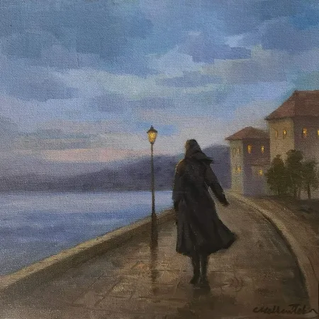 MELTEM TEKİN tarafından 2025 yılında 25x25 cm ölçülerinde Tuval üzeri yağlı boya tekniği ile yapılmıştır.