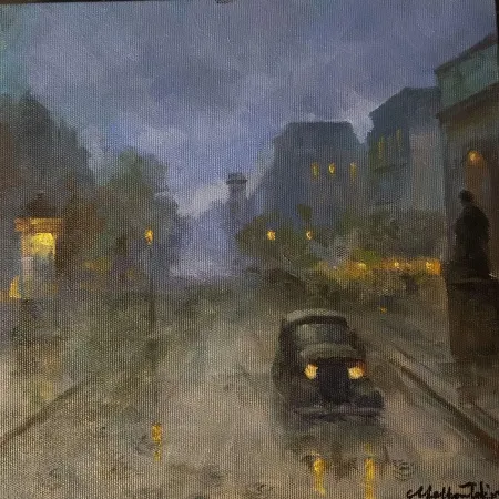 MELTEM TEKİN tarafından 2025 yılında 25x25 cm ölçülerinde Tuval üzeri yağlı boya tekniği ile yapılmıştır.