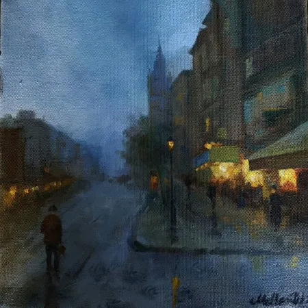 MELTEM TEKİN tarafından 2025 yılında 25x25 cm ölçülerinde Tuval üzeri yağlı boya tekniği ile yapılmıştır.