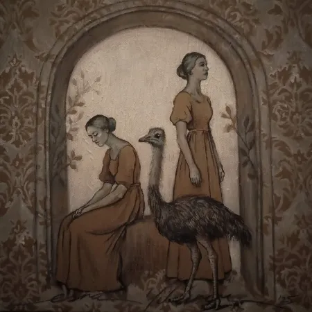 ESRA YILDIRIM  tarafından 2025 yılında 25x25 cm ölçülerinde Tuval üzeri yağlı boya tekniği ile yapılmıştır.