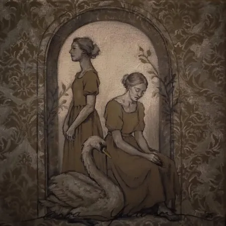 ESRA YILDIRIM  tarafından 2025 yılında 25x25 cm ölçülerinde Tuval üzeri yağlı boya tekniği ile yapılmıştır.