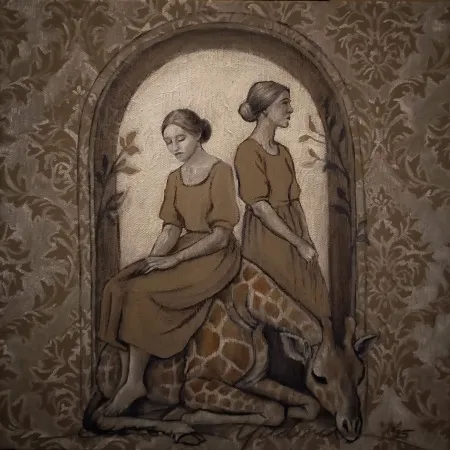 ESRA YILDIRIM  tarafından 2025 yılında 25x25 cm ölçülerinde Tuval üzeri yağlı boya tekniği ile yapılmıştır.