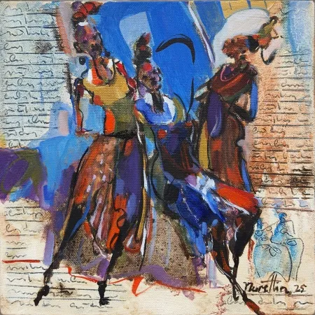 NURETTİN AKKAYA tarafından 2025 yılında 25x25 cm ölçülerinde Tuval üzeri yağlı boya tekniği ile yapılmıştır.