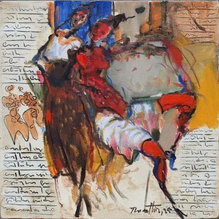 NURETTİN AKKAYA tarafından 2025 yılında 25x25 cm ölçülerinde Tuval üzeri yağlı boya tekniği ile yapılmıştır.