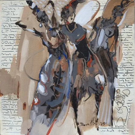 NURETTİN AKKAYA tarafından 2025 yılında 25x25 cm ölçülerinde Tuval üzeri yağlı boya tekniği ile yapılmıştır.