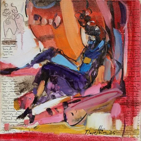 NURETTİN AKKAYA tarafından 2025 yılında 25x25 cm ölçülerinde Tuval üzeri yağlı boya tekniği ile yapılmıştır.