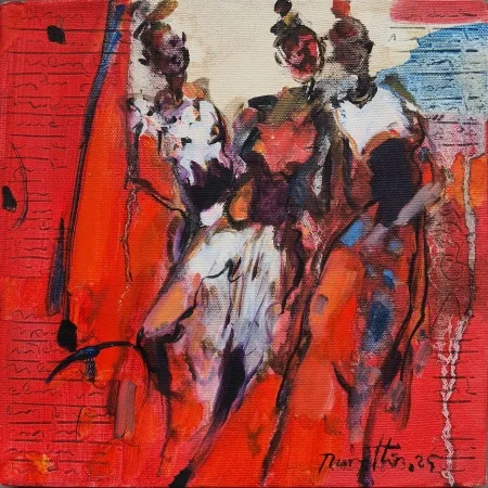 NURETTİN AKKAYA tarafından 2025 yılında 25x25 cm ölçülerinde Tuval üzeri yağlı boya tekniği ile yapılmıştır.