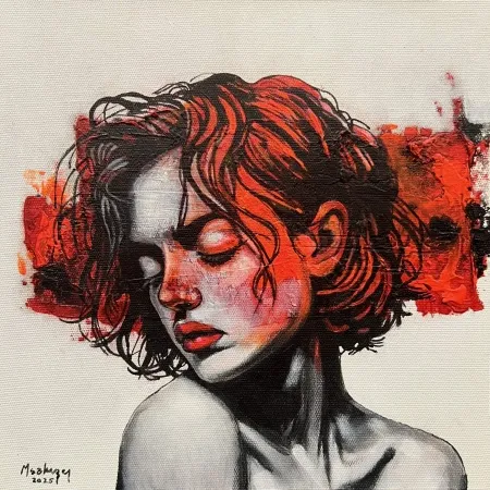 MEHMET SAKIZCI tarafından 2025 yılında 25x25 cm ölçülerinde Tuval üzeri akrilik boya tekniği ile yapılmıştır.