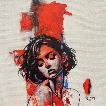 MEHMET SAKIZCI tarafından 2025 yılında 25x25 cm ölçülerinde Tuval üzeri akrilik boya tekniği ile yapılmıştır.