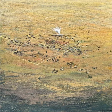 SALİH ÇAKAR tarafından 2025 yılında 25x25 cm ölçülerinde Tuval üzeri yağlı boya tekniği ile yapılmıştır.