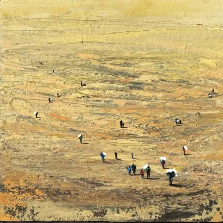 SALİH ÇAKAR tarafından 2025 yılında 25x25 cm ölçülerinde Tuval üzeri yağlı boya tekniği ile yapılmıştır.