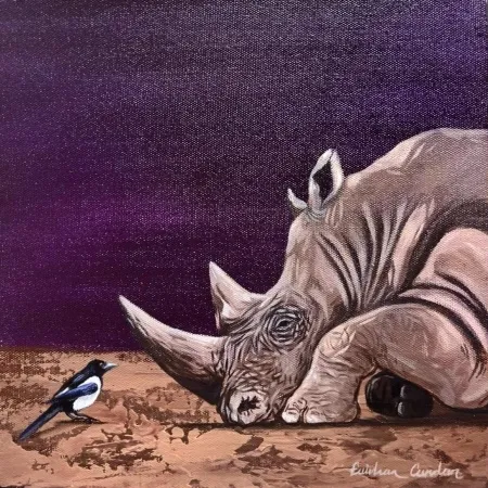 EMİRHAN CANDAN tarafından 2025 yılında 25x25 cm ölçülerinde Tuval üzeri akrilik boya tekniği ile yapılmıştır.