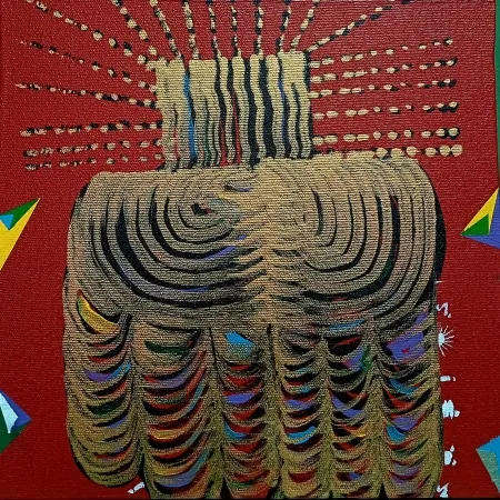 MEHMET ALİ DOĞAN tarafından 2025 yılında 25x25 cm ölçülerinde Tuval üzeri akrilik boya tekniği ile yapılmıştır.