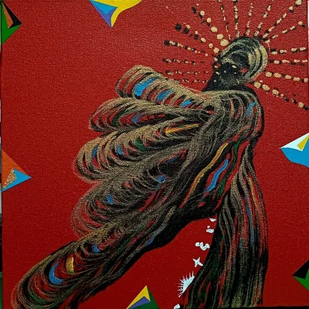 MEHMET ALİ DOĞAN tarafından 2025 yılında 25x25 cm ölçülerinde Tuval üzeri akrilik boya tekniği ile yapılmıştır.