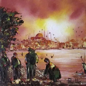 PINAR TOKER tarafından 2016 yılında 25x25 cm ölçülerinde Tuval üzeri yağlı boya tekniği ile yapılmıştır.