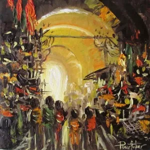 PINAR TOKER tarafından 2016 yılında 25x25 cm ölçülerinde Tuval üzeri yağlı boya tekniği ile yapılmıştır.