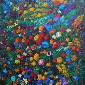 AHMET YEŞİL tarafından 2021 yılında 150x110 cm ölçülerinde Tuval üzeri yağlı boya tekniği ile yapılmıştır.