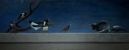 YİĞİT ALTIPARMAKOĞULLARI tarafından 2019 yılında 55x140 cm ölçülerinde Tuval üzeri yağlı boya tekniği ile yapılmıştır.