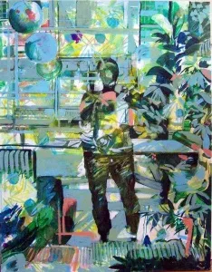 ZELİHA AKÇAOĞLU tarafından 2011 yılında 160x140 cm ölçülerinde Tuval üzeri akrilik boya tekniği ile yapılmıştır.