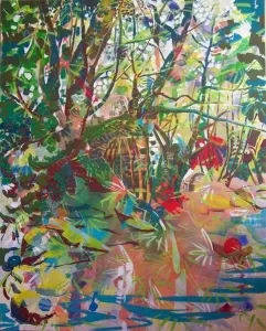 ZELİHA AKÇAOĞLU tarafından 2011 yılında 200x160 cm ölçülerinde Tuval üzeri akrilik boya tekniği ile yapılmıştır.